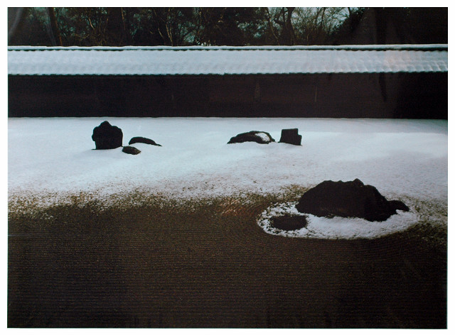 淡雪　龍安寺（石庭）